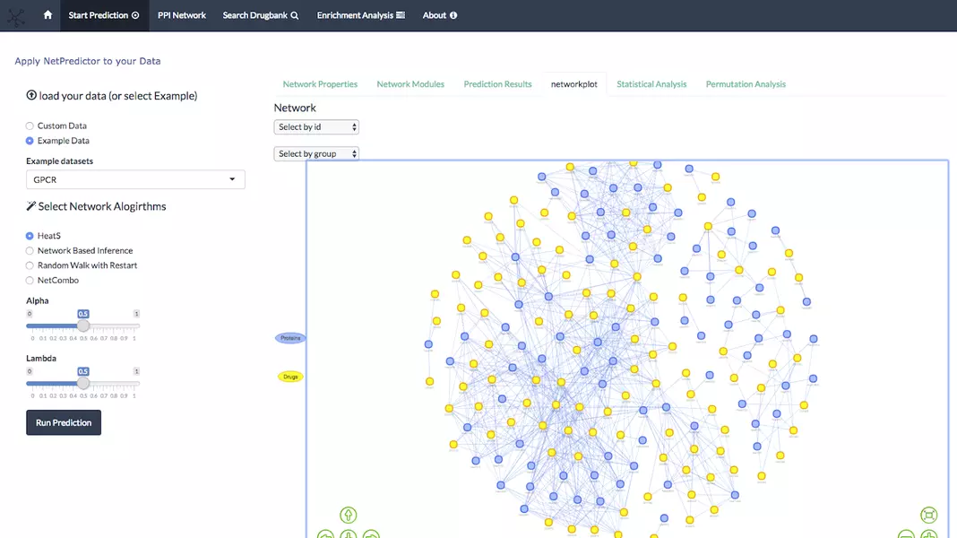 Drug Target Network Analysis with Shiny and Machine Learning